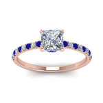 Load image into Gallery viewer, hidden-halo-petite-princess-cut-diamond-engagement-ring-with-sapphire-in-FD9168PRRGSABLANGLE3-NL-RG
