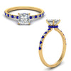 Load image into Gallery viewer, hidden-halo-petite-princess-cut-diamond-engagement-ring-with-sapphire-in-FD9168PRRGSABLANGLE3-NL-YG