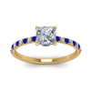 Load image into Gallery viewer, hidden-halo-petite-princess-cut-diamond-engagement-ring-with-sapphire-in-FD9168PRRGSABLANGLE3-NL-YG