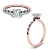 Load image into Gallery viewer, hidden-halo-petite-princess-cut-engagement-ring-with-black-diamond-in-FD9168PRRGBLACKANGLE3-NL-RG