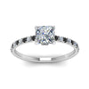 Load image into Gallery viewer, hidden-halo-petite-princess-cut-engagement-ring-with-black-diamond-in-FD9168PRRGBLACKANGLE3-NL-WG