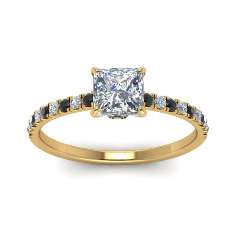 hidden-halo-petite-princess-cut-engagement-ring-with-black-diamond-in-FD9168PRRGBLACKANGLE3-NL-YG