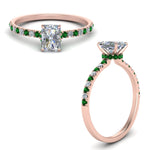 Load image into Gallery viewer, hidden-halo-petite-radiant-cut-diamond-engagement-ring-with-emerald-in-FD9168RARGEMGRANGLE3-NL-RG

