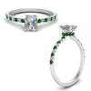 Load image into Gallery viewer, hidden-halo-petite-radiant-cut-diamond-engagement-ring-with-emerald-in-FD9168RARGEMGRANGLE3-NL-WG
