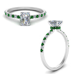 Load image into Gallery viewer, hidden-halo-petite-radiant-cut-diamond-engagement-ring-with-emerald-in-FD9168RARGEMGRANGLE3-NL-WG
