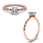 Load image into Gallery viewer, hidden-halo-petite-radiant-cut-diamond-engagement-ring-with-orange-sapphire-in-FD9168RARGSAORANGLE3-NL-RG

