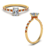 Load image into Gallery viewer, hidden-halo-petite-radiant-cut-diamond-engagement-ring-with-orange-sapphire-in-FD9168RARGSAORANGLE3-NL-YG

