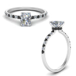 Load image into Gallery viewer, hidden-halo-petite-radiant-cut-engagement-ring-with-black-diamond-in-FD9168RARGBLACKANGLE3-NL-WG
