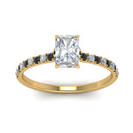 Load image into Gallery viewer, hidden-halo-petite-radiant-cut-engagement-ring-with-black-diamond-in-FD9168RARGBLACKANGLE3-NL-YG
