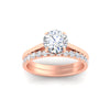 Load image into Gallery viewer, Hidden Halo Round Diamond Ring with Half Eternity Band