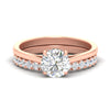 Load image into Gallery viewer, Hidden Halo Round Diamond Ring with Half Eternity Band