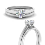 Load image into Gallery viewer, 5 Carat Round Cut Secret Halo Ring Set
