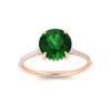 Load image into Gallery viewer, hidden-halo-round-emerald-engagement-ring-with-diamond-in-rose-gold-FD11370RORGEMGR-NL-RG.jpg