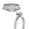 Load image into Gallery viewer, hidden-halo-round-emerald-ring-with-plain-band-in-white-gold-fdens11750rogemgrangle3-nl-wg-ws1.jpg