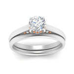 Load image into Gallery viewer, 5 Carat Round Cut Secret Halo Ring Set
