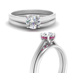Load image into Gallery viewer, 5 Carat Round Cut Secret Halo Ring Set
