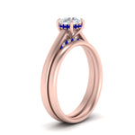 Load image into Gallery viewer, 5 Carat Round Cut Secret Halo Ring Set
