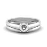 Load image into Gallery viewer, Hidden Halo Semi Mount Ring Set
