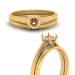 Load image into Gallery viewer, Hidden Halo Semi Mount Ring Set
