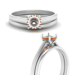 Load image into Gallery viewer, Hidden Halo Semi Mount Ring Set
