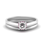 Load image into Gallery viewer, Hidden Halo Semi Mount Ring Set
