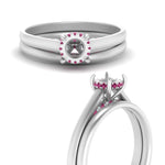 Load image into Gallery viewer, Hidden Halo Semi Mount Ring Set
