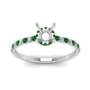 Load image into Gallery viewer, hidden-semi-mount-halo-petite-diamond-engagement-ring-with-emerald-in-FD9168SMRGEMGRANGLE3-NL-WG