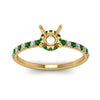 Load image into Gallery viewer, hidden-semi-mount-halo-petite-diamond-engagement-ring-with-emerald-in-FD9168SMRGEMGRANGLE3-NL-YG