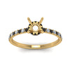 Load image into Gallery viewer, hidden-semi-mount-halo-petite-engagement-ring-with-black-diamond-in-FD9168SMRGBLACKANGLE3-NL-YG