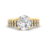 Load image into Gallery viewer, high-profile-round-hidden-black-diamond-wedding-set-in-FD-10060ROGBLACKANGLE3-NL-YG
