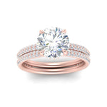 Load image into Gallery viewer, high-profile-round-hidden-diamond-wedding-set-in-FD10060ROANGLE3-NL-RG
