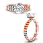 Load image into Gallery viewer, high-profile-round-hidden-orange-sapphire-wedding-set-in-FD-10060ROGSAORANGLE3-NL-RG
