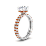 Load image into Gallery viewer, high-profile-round-hidden-orange-sapphire-wedding-set-in-FD-10060ROGSAORANGLE3-NL-WG
