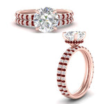 Load image into Gallery viewer, high-profile-round-hidden-ruby-wedding-set-in-FD-10060ROGRUDRANGLE3-NL-RG
