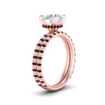Load image into Gallery viewer, high-profile-round-hidden-ruby-wedding-set-in-FD-10060ROGRUDRANGLE3-NL-RG
