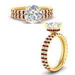 Load image into Gallery viewer, high-profile-round-hidden-ruby-wedding-set-in-FD-10060ROGRUDRANGLE3-NL-YG
