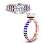 Load image into Gallery viewer, high-profile-round-hidden-sapphire-wedding-set-in-FD-10060ROGSABLANGLE3-NL-RG
