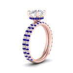 Load image into Gallery viewer, high-profile-round-hidden-sapphire-wedding-set-in-FD-10060ROGSABLANGLE3-NL-RG
