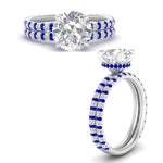 Load image into Gallery viewer, high-profile-round-hidden-sapphire-wedding-set-in-FD-10060ROGSABLANGLE3-NL-WG
