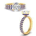 Load image into Gallery viewer, high-profile-round-hidden-sapphire-wedding-set-in-FD-10060ROGSABLANGLE3-NL-YG
