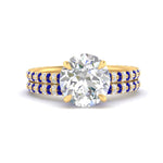 Load image into Gallery viewer, high-profile-round-hidden-sapphire-wedding-set-in-FD-10060ROGSABLANGLE3-NL-YG
