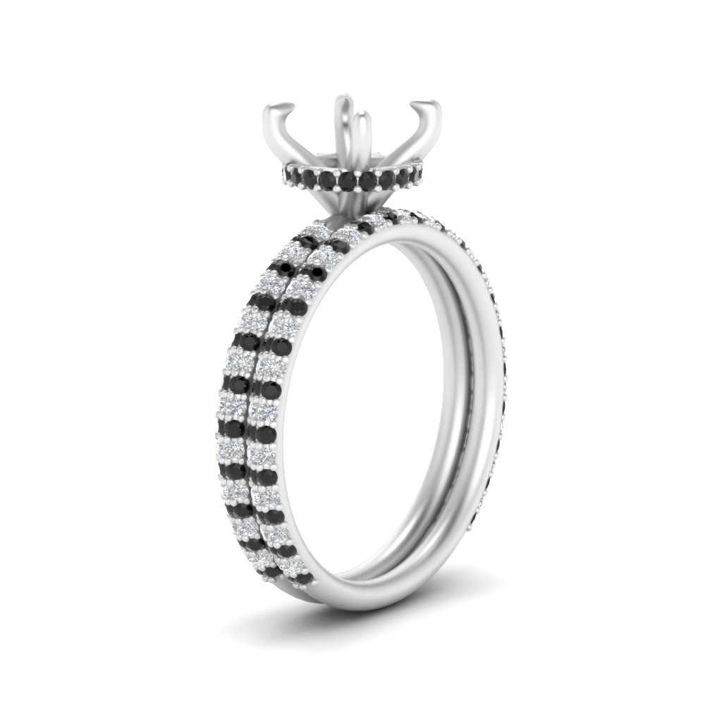 high-profile-semi-mount-hidden-black-diamond-wedding-set-in-FD10060SMGBLACKANGLE3-NL-WG