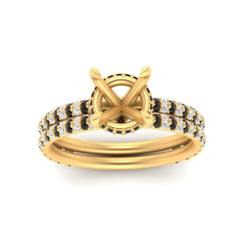 high-profile-semi-mount-hidden-black-diamond-wedding-set-in-FD10060SMGBLACKANGLE3-NL-YG