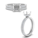 Load image into Gallery viewer, high-profile-semi-mount-hidden-diamond-wedding-set-in-FD10060SMANGLE3-NL-WG
