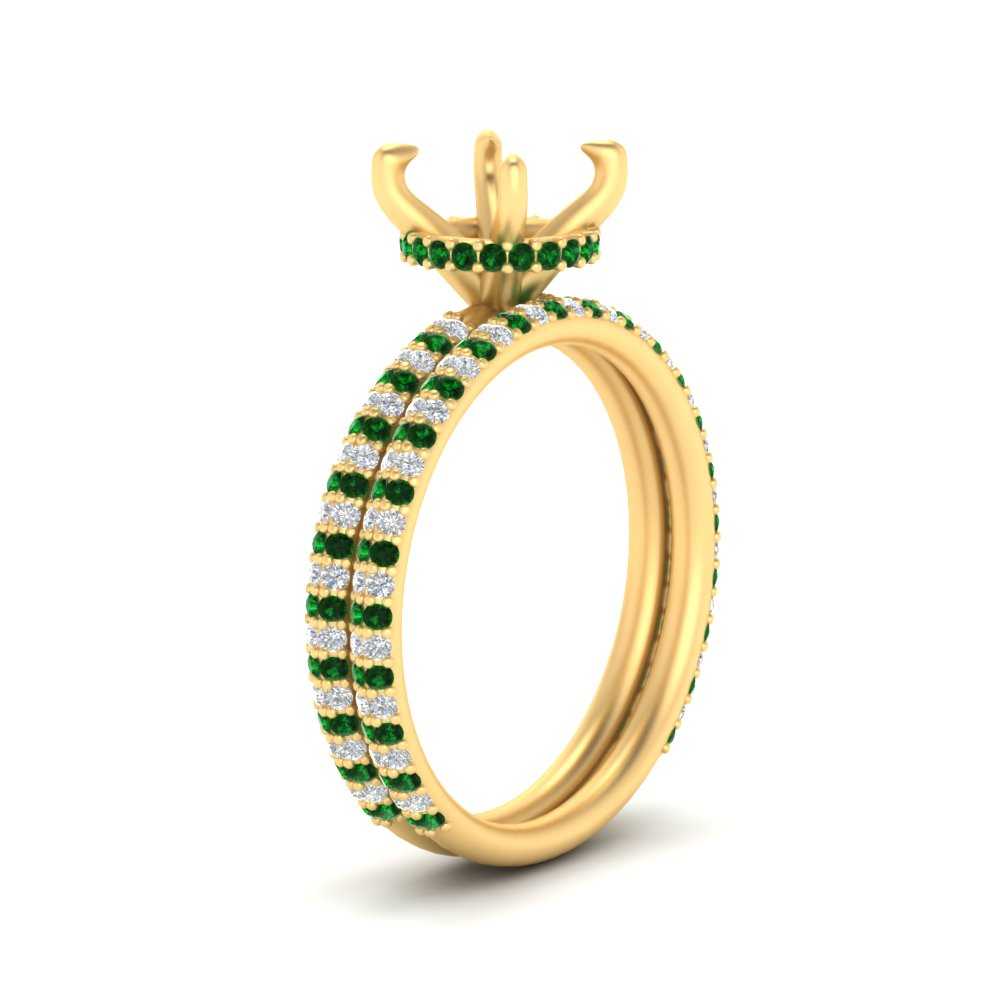high-profile-semi-mount-hidden-emerald-wedding-set-in-FD10060SMGEMGRANGLE3-NL-YG