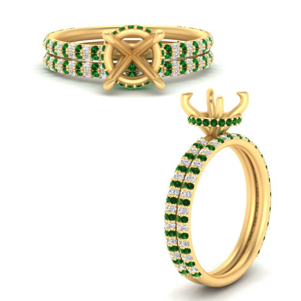 high-profile-semi-mount-hidden-emerald-wedding-set-in-FD10060SMGEMGRANGLE3-NL-YG