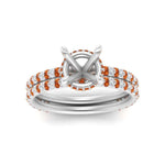 Load image into Gallery viewer, high-profile-semi-mount-hidden-orange-sapphire-wedding-set-in-FD10060SMGSAORANGLE3-NL-WG
