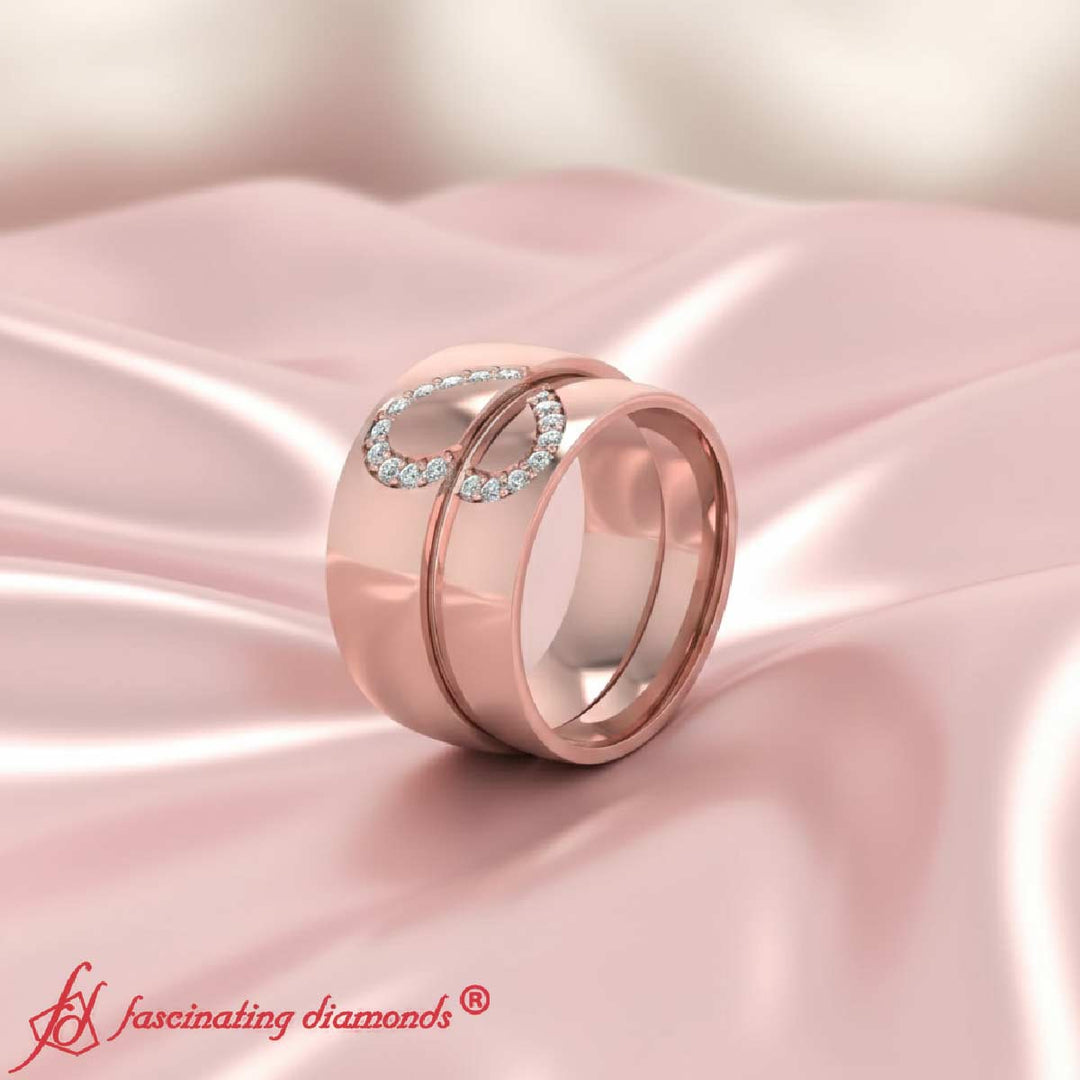 his-and-her-couple-wedding-band-set-with-white-diamond-in-14K-rose-gold-FD1144BANGLE2