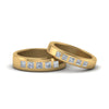 Load image into Gallery viewer, his-and-hers-matching-wedding-diamond-princess-cut-bands-in-yellow-gold-FD9087BPR-NL-YG.jpg