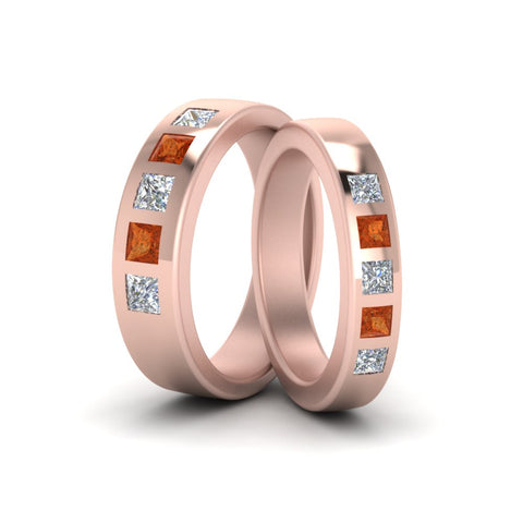 his-and-hers-matching-wedding-diamond-princess-cut-bands-with-orange-sapphire-in-rose-gold-FD9087BPRGSAOR-NL-RG.jpg